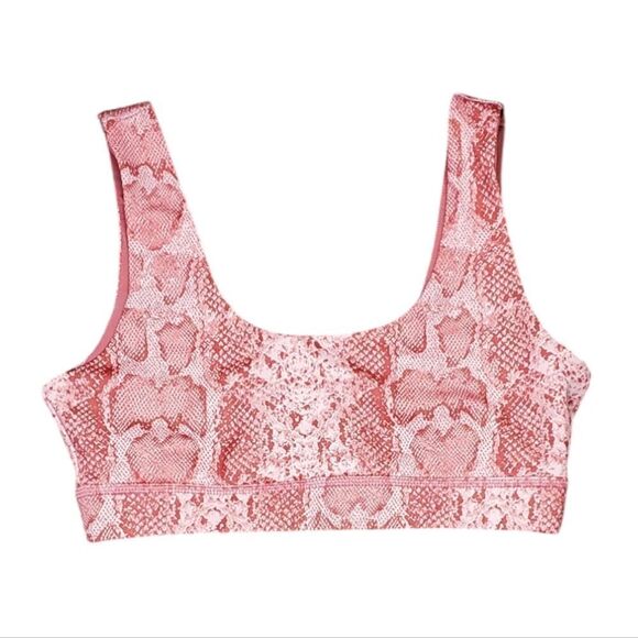 Glider Orange Snakeskin Sports Bra - Picture 1 of 4